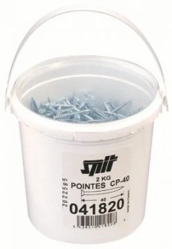 Spit Fixations Clou De Finition Zingué 041820 CP40 Clous En Acier 3.3 X 40 Mm 2kg