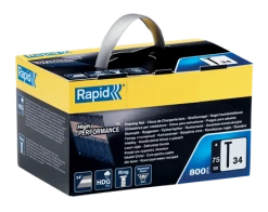 Rapid Clou En Bande Clous En Bande N° 34 75 Mm Annelés, Galvanisés à Chaud 5000796 800 Pcs